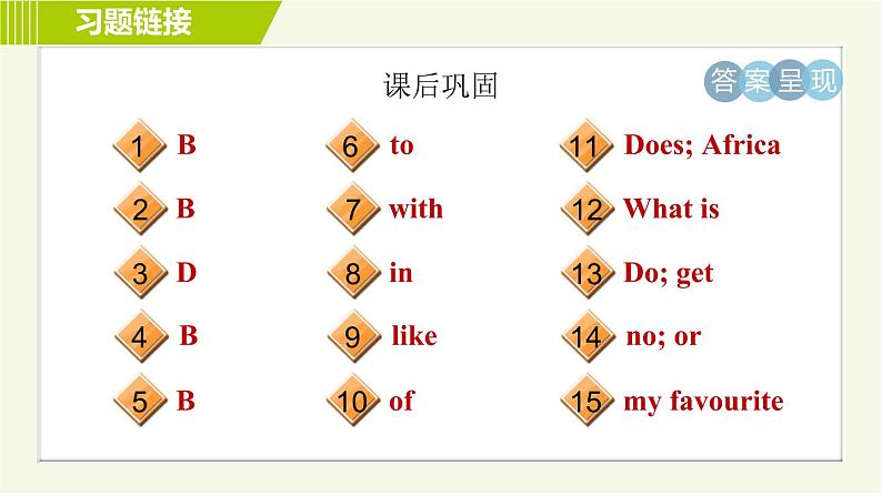 冀教版七年级下册英语 Unit5 Lesson 30 习题课件04