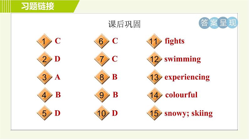 冀教版七年级下册英语 Unit6 Lesson 31 习题课件04