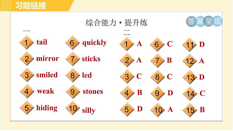 人教版八年级下册英语 Unit6 Period 2 Section A (2d－3c) 习题课件第4页