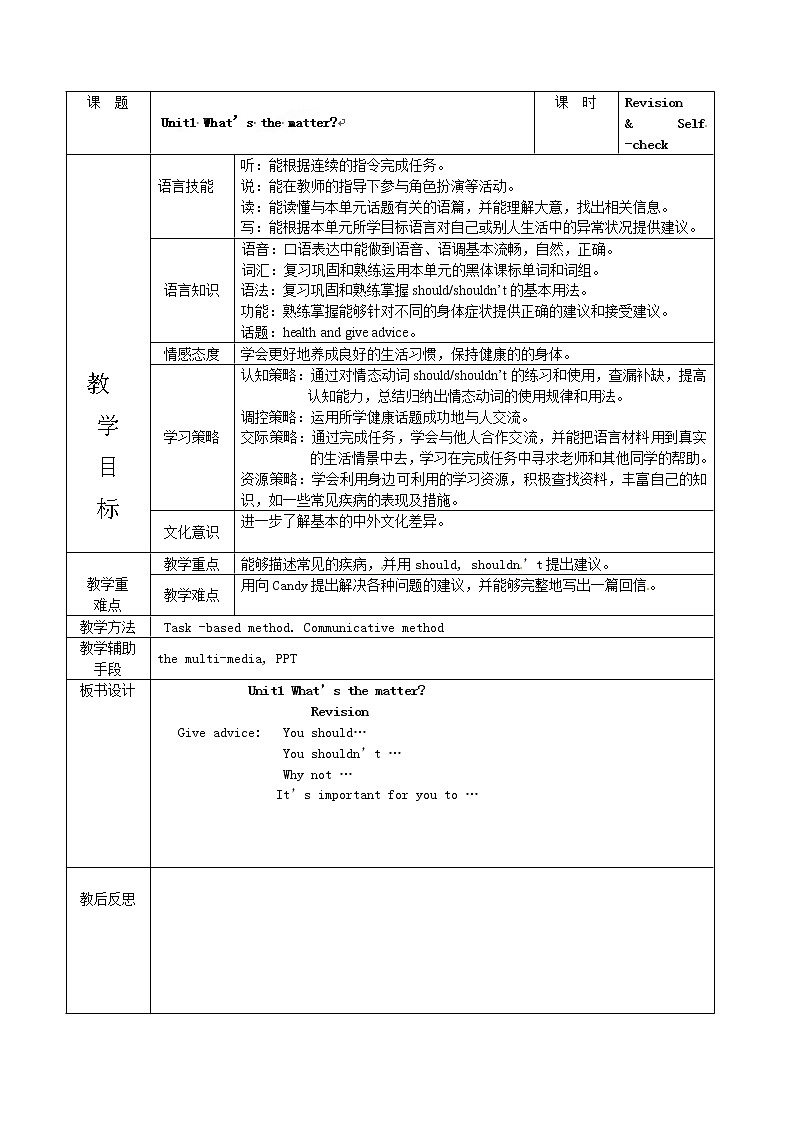 人教版八年级英语下册集体备课全套教案（40份）01