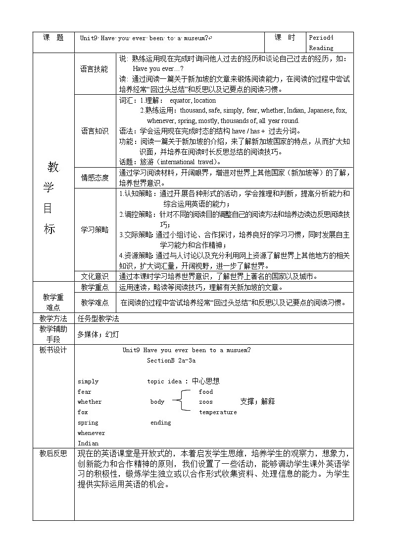 人教版八年级英语下册集体备课全套教案（40份）01