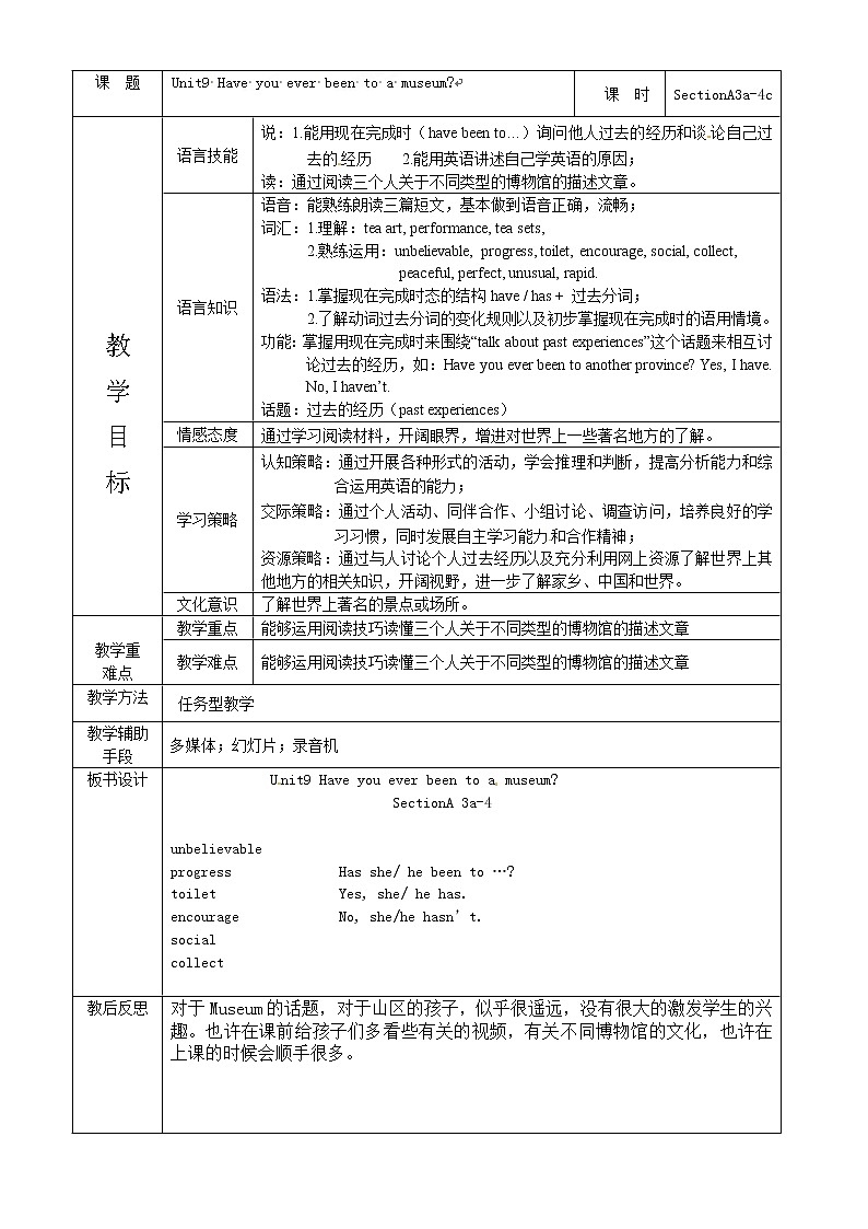 人教版八年级英语下册集体备课全套教案（40份）01