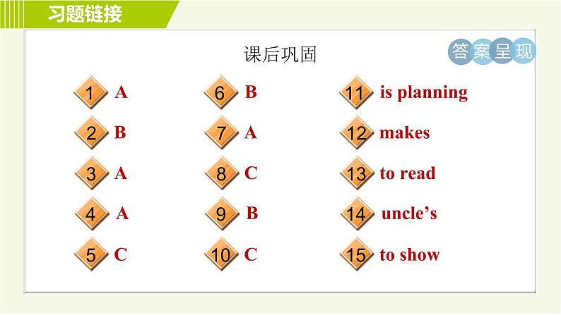 冀教版七年级下册英语 Unit1 Lesson 1 习题课件04