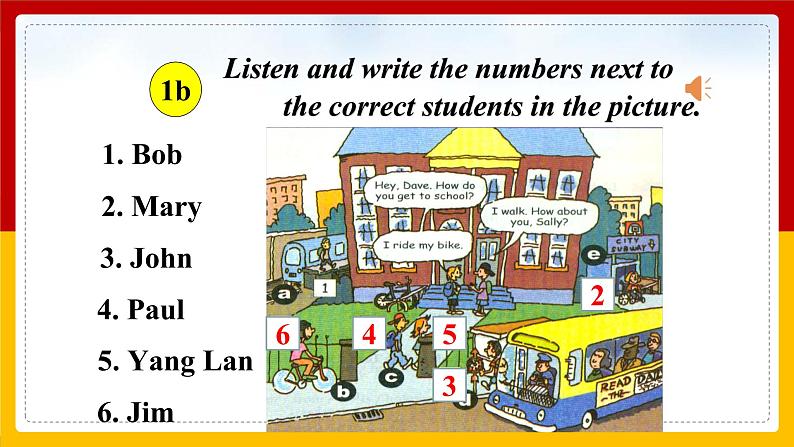 Unit 3 How do you get to school Section A (1a-2d)精品课件第8页