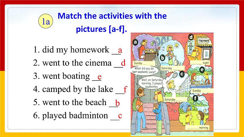 Unit 12 What did you do last weekend Section A (1a-1c)（课件+教案+练习+学案）06