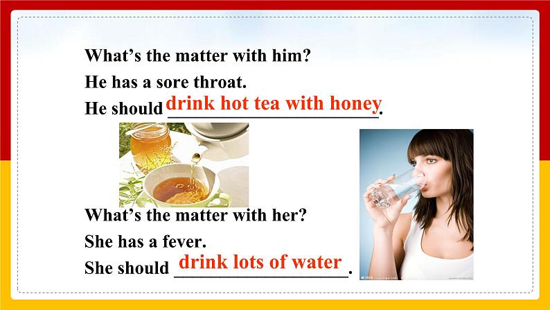 Unit 1 What’s the matter_Period 2(Section A 3a-3c)（课件+教案+练习+学案）08