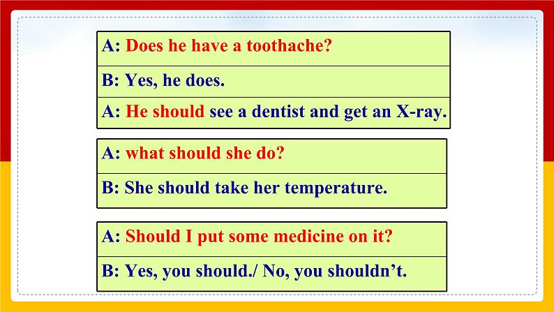 Unit 1 What’s the matter_Period 3(Section A Grammar-4c)（课件+教案+练习+学案）08