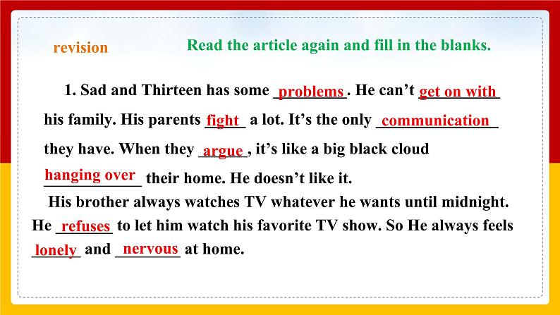 Unit4 Why don't you talk to your parents Section A Grammar focus - 4c（课件+教案+练习+学案）03