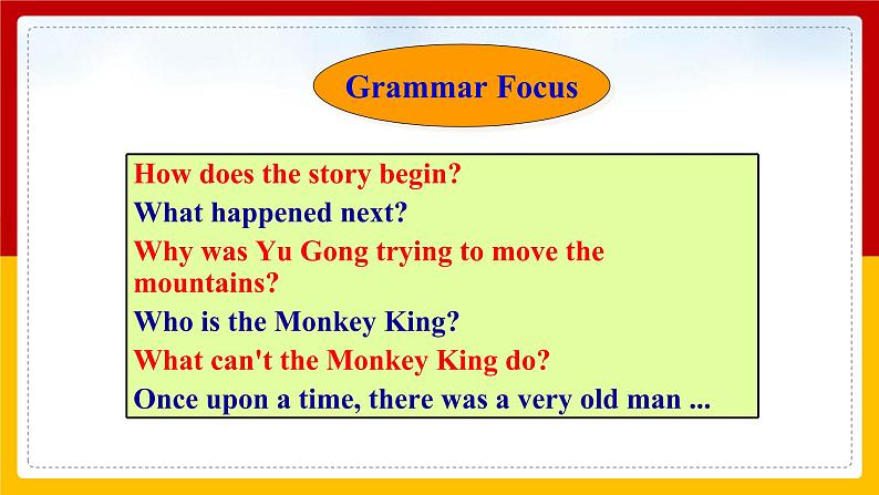 Unit 6 An old man tried to move the mountains. Period 3(Section A 4a-4c)（课件+教案+练习+学案）05