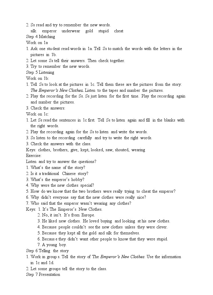 Unit 6 An old man tried to move the mountains. Period 4(Section B 1a-2e)（课件+教案+练习+学案）02