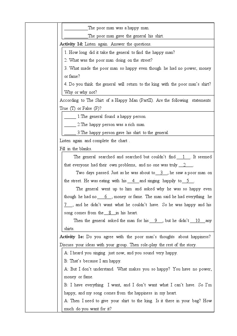 Unit 11 Sad movies make me cry. Section B 1a-1e 课件+教案+练习+学案02