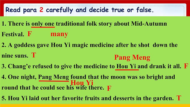 Unit 2 I think that mooncakes are delicious! Section A 2（课件+教案+练习+学案）07