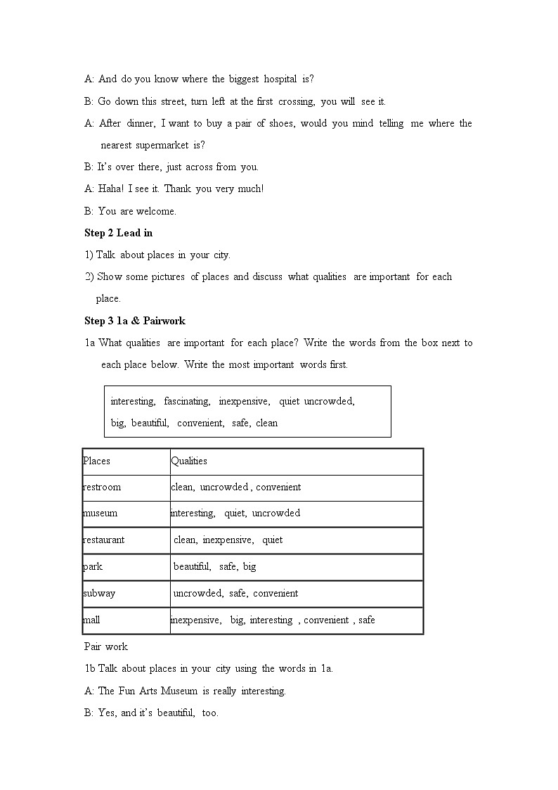 Unit 3 Could you please tell me where the restrooms are Section B 1（课件+教案+练习+学案）02
