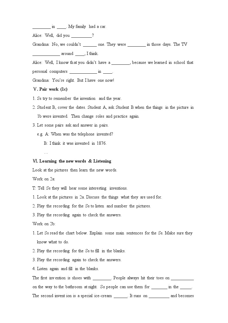 Unit 6 When was it invented Section A 1（课件+教案+练习+学案）03