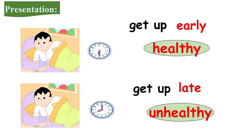 人教新目标七年级英语下册--Unit 2 What time do you go to school Section B 2a-2c 课件 音频02