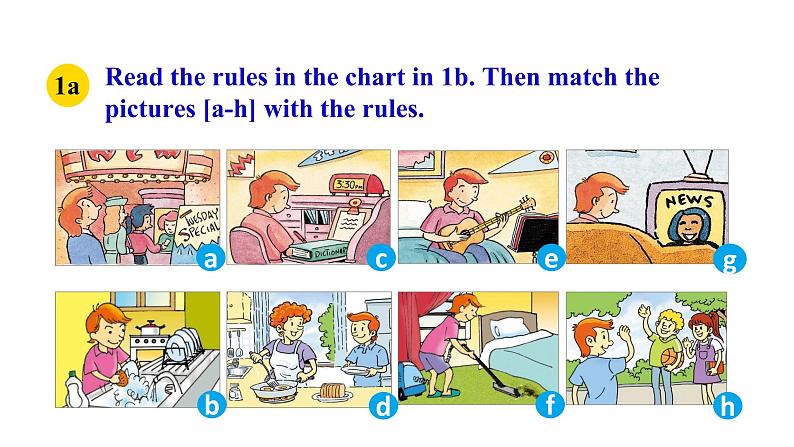 【公开课】Unit 4 Don’t eat in class.  SectionB(1a-1d )第8页