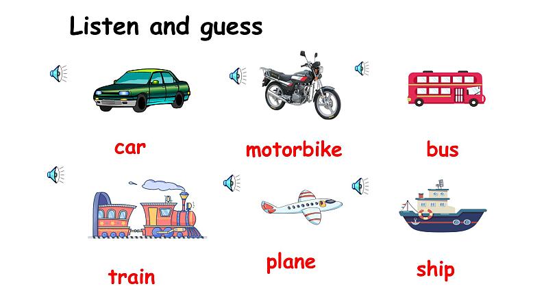 人教新目标七年级英语下册--Unit 3 How do you get to school？Section A1a-2e课件+ 音频02