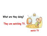 Unit 6 I’m watching TV.【教学课件+教案+导学案+-知识点总结+教材听力原文及译文+课文及单词录音+练习题】