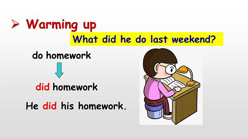 Unit 12 What did you do last weekend 【教学课件+教案+导学案+-知识点总结+教材听力原文及译文+课文及单词录音+练习题】03