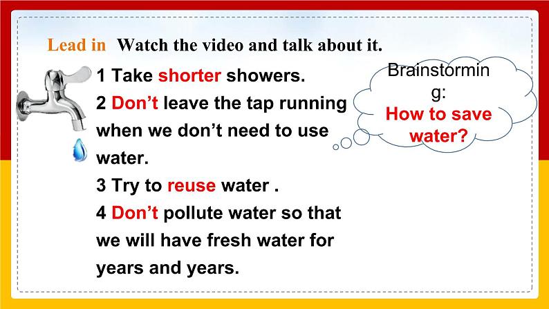 Unit 5 Water Period 4 Speaking & Writing课件PPT+教案+学案+练习03