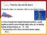 Unit 6 Electricity Period 1 ReadingⅠ课件PPT+教案+学案+练习