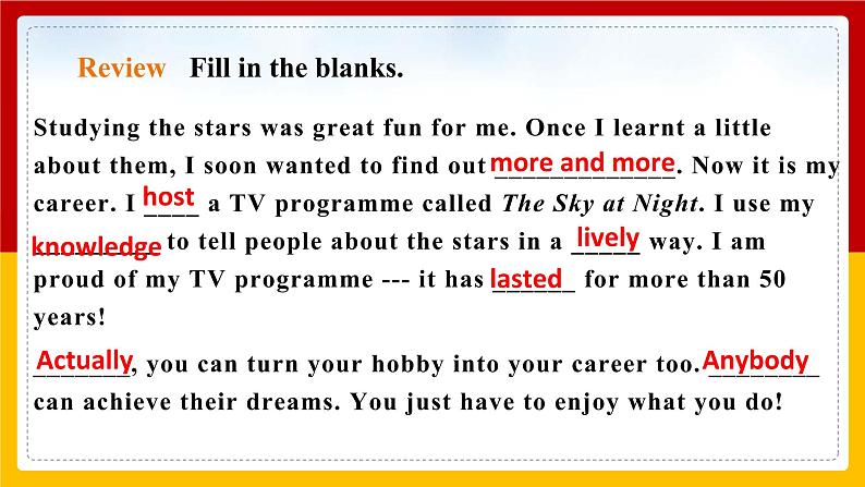 Unit 8 From hobby to career Period 2 Reading II & Listening课件PPT+教案+学案+练习03