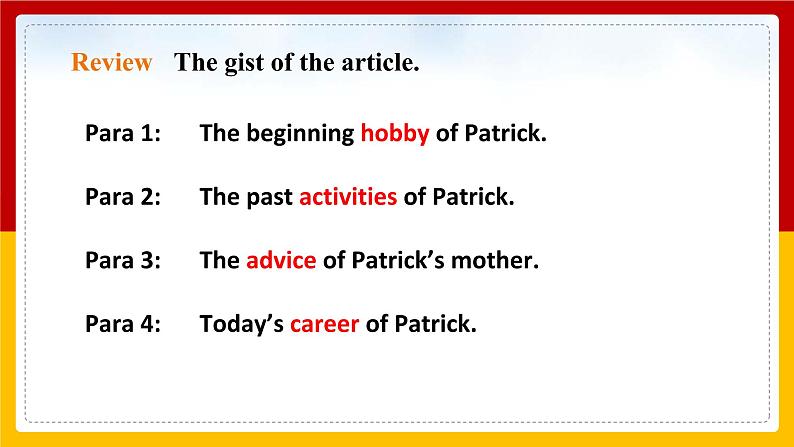 Unit 8 From hobby to career Period 2 Reading II & Listening课件PPT+教案+学案+练习04