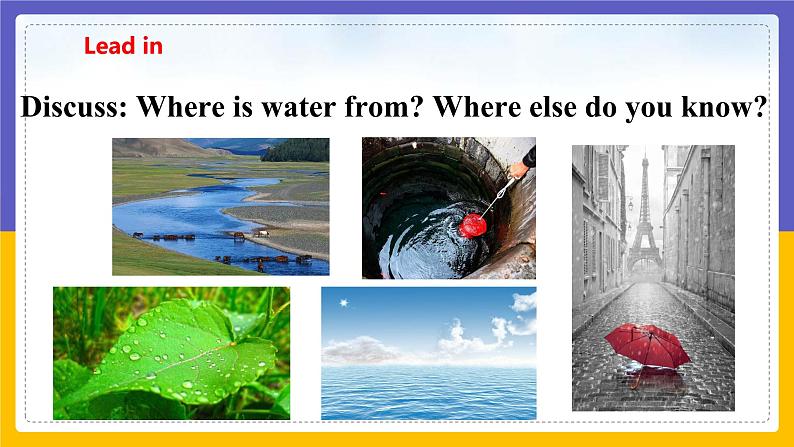 Unit 5 Water Period 1 Reading I课件+教案+学案+练习03