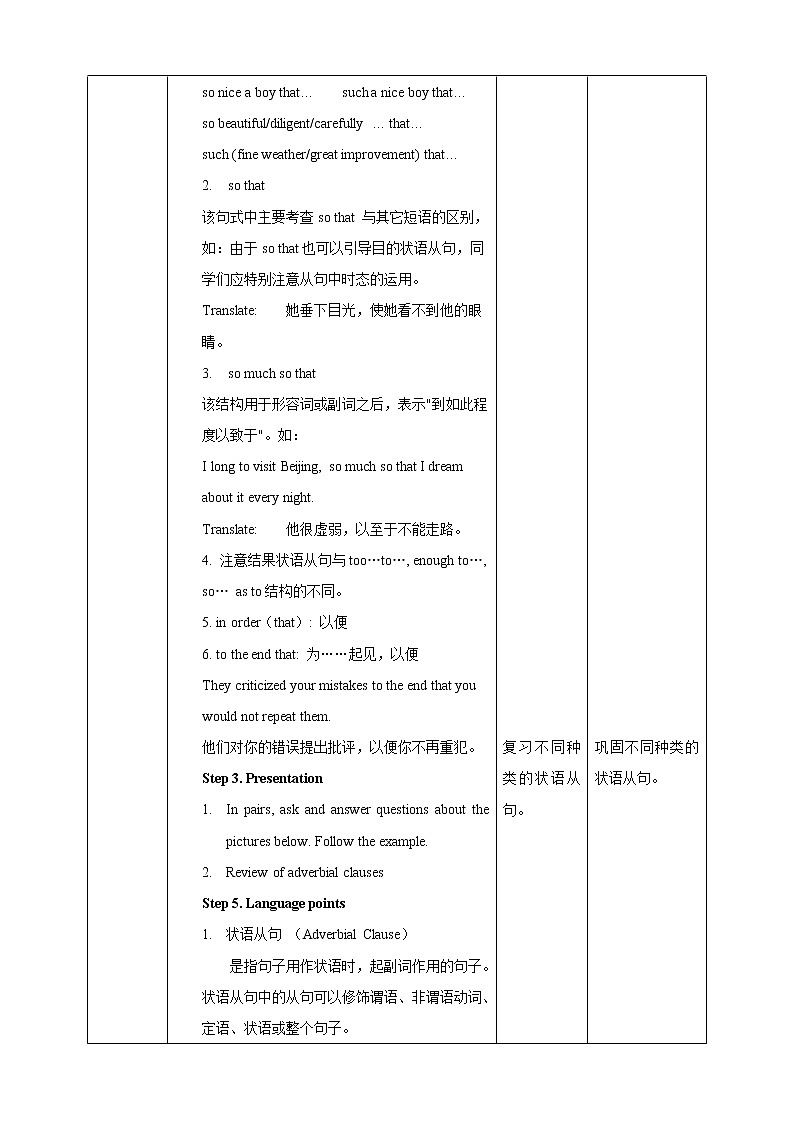 Unit 2 Culture shock Period 3 Grammar 教案第2页