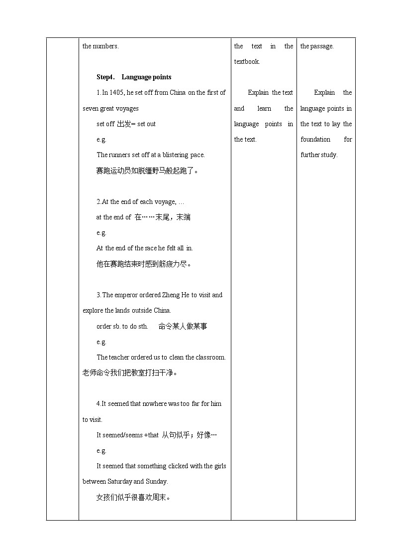 Unit 1 Great explorations Period 1 ReadingⅠ教案第2页