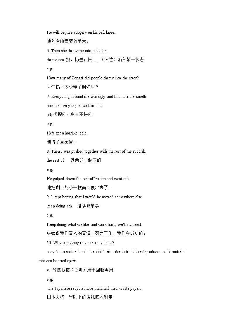 Unit 3 The environment Period 5 more practice & culture corner课件PPT03