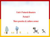 Unit 4 Natural disasters Period 5 more practice & culture corner课件PPT