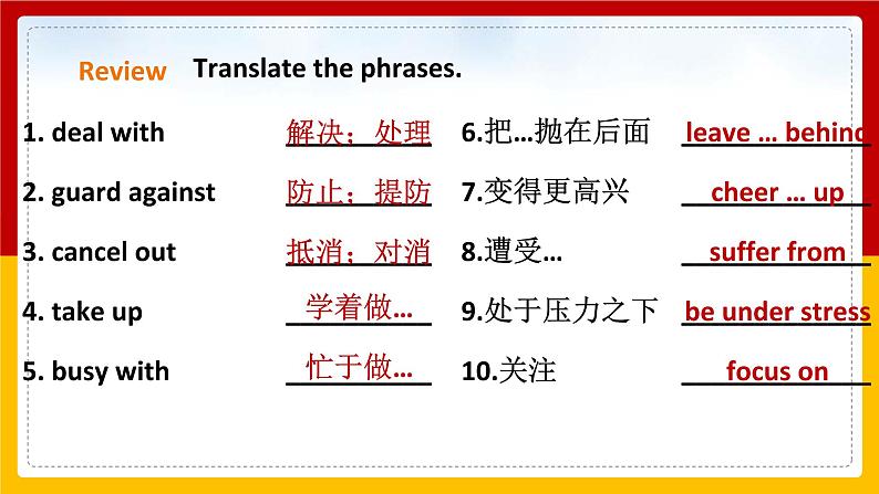 Unit 6 Caring for your health Period 2 Reading II & Listening课件PPT03
