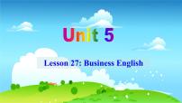 初中冀教版Unit 5 Buying and SellingLesson 27 Business English示范课ppt课件