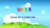 初中英语冀教版八年级下册Lesson 30 A Cookie Sale图文ppt课件