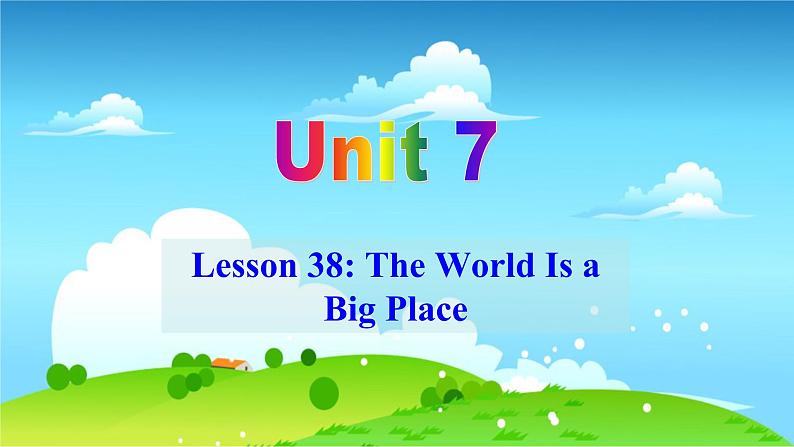 冀教英语八年级下册 Unit 7   Lesson 38 PPT课件+教案01