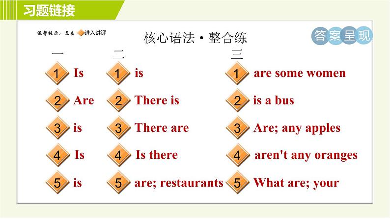 人教版七年级下册英语 Unit8 Period 3 Section A Grammar Focus 习题课件02