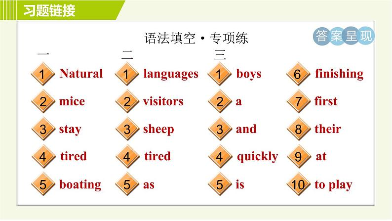 人教版七年级下册英语 Unit12 Period 3 Section A Grammar Focus 习题课件03