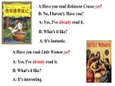 人教新目标八年级英语下册---Unit8Have you read Treasure Island yetSectionA（2a-2d）课件PPT