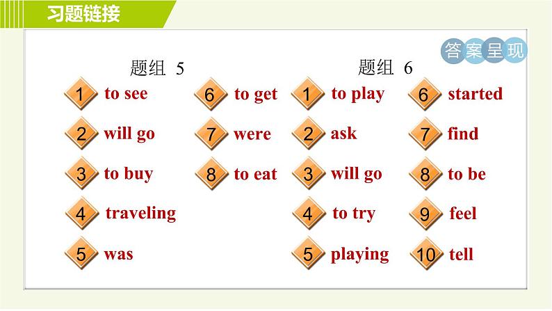 鲁教五四版七年级下册英语 专项训练之动词填空专训 习题课件04