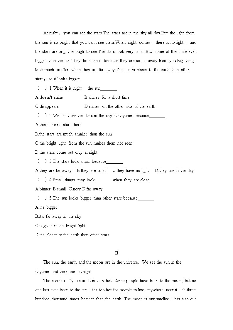 Module 3单元综合练习 2021-2022学年外研版八年级英语下册（word版 含答案）第3页