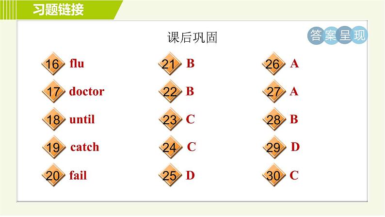 鲁教五四版七年级下册英语 Unit5 习题课件05