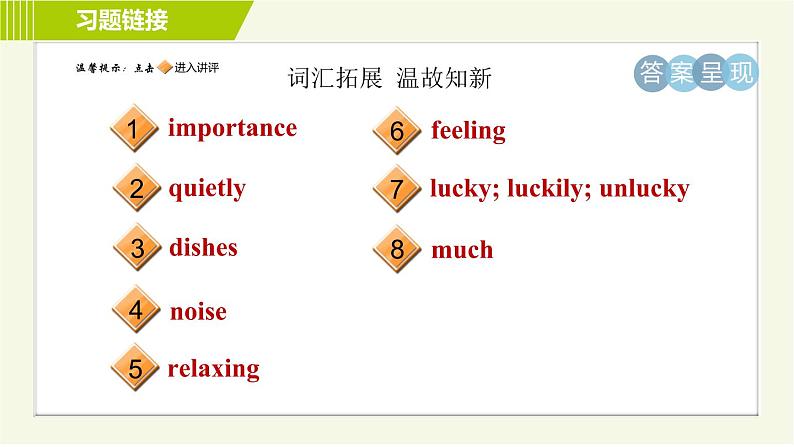 鲁教五四版六年级下册英语 Unit6 Period 4 Section B(3a－Self Check) 习题课件第2页