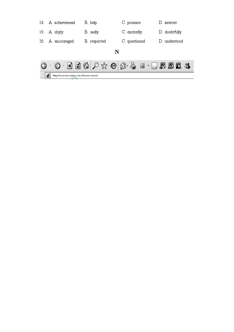 2021年北京市通州区中考英语一模试卷（含答案解析）03