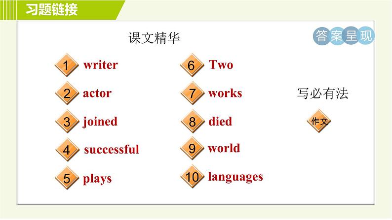 外研版七年级下册英语 Module9 Unit 3 Language in use 习题课件06