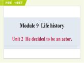 外研版七年级下册英语 Module9 Unit 2 He decided to be an actor. 习题课件