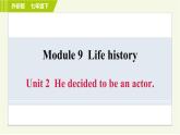 外研版七年級(jí)下冊(cè)英語(yǔ) Module9 Unit 2 He decided to be an actor. 習(xí)題課件