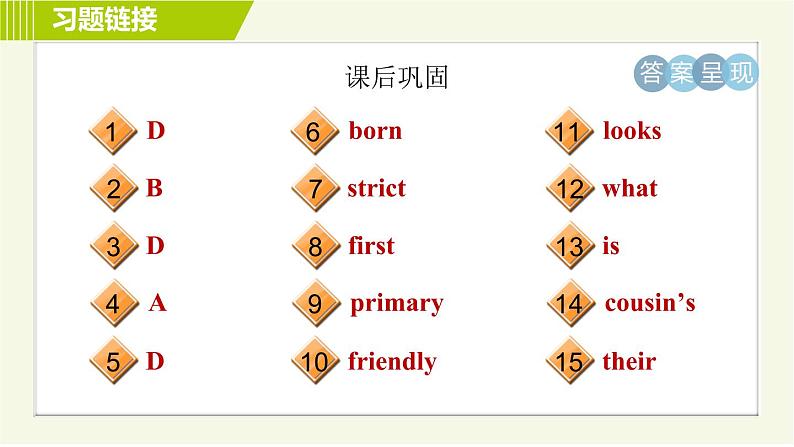 外研版七年级下册英语 Module7 Unit 1 I was born in a small village. 习题课件04