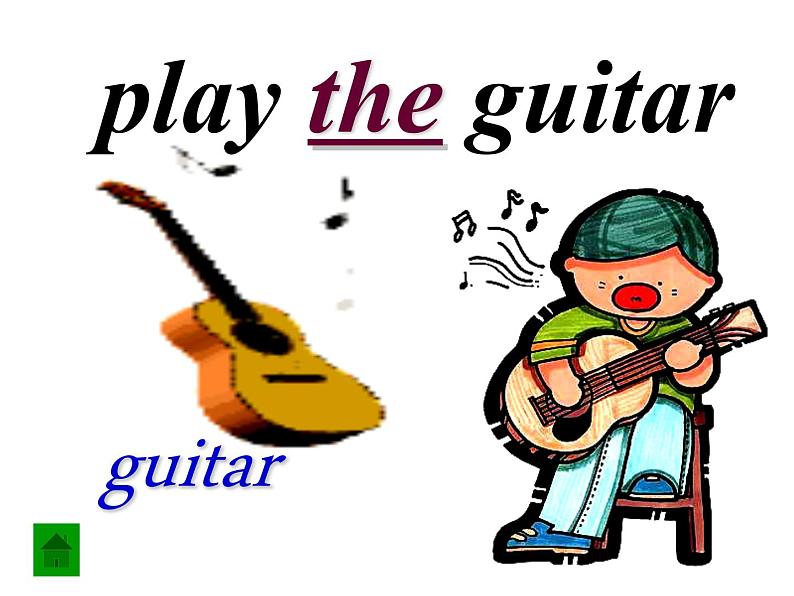 人教新目标七年级英语下册-- Unit 1 Can you play the guitar_ Section B 2a-2c课件03