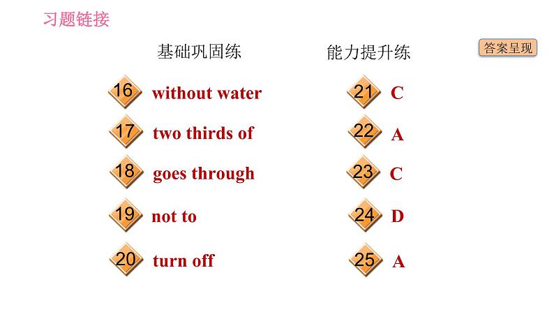 沪教牛津版七年级下册英语 Unit5 习题课件03